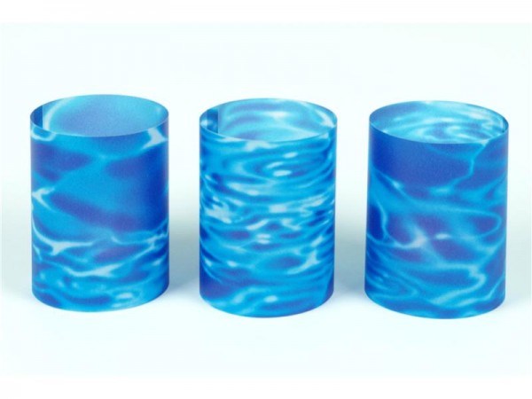 3er Set Windlichter Wasser - flach verpackt